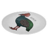 トカゲの鳥の漫画イラストレーション カッティングボード (角)
