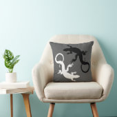 トカゲはハ虫類の芸術の枕トカゲの装飾を置きます クッション (椅子)