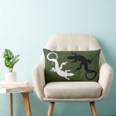 トカゲはハ虫類の芸術の枕トカゲの装飾を置きます ランバークッション (椅子)