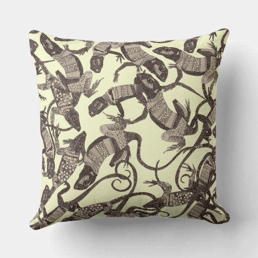 トカゲは天然 クッション (裏面)