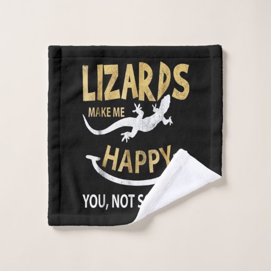 トカゲは私を幸せにする。君は大した事じゃない ウォッシュタオル (ウォッシュタオル)