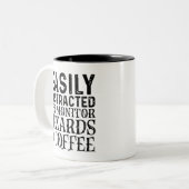 トカゲやコーヒーをモニターすることで気を取られる ツートーンマグカップ (正面左)