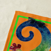 トカゲを見に出掛ける ビーチタオル (インサイチュ)