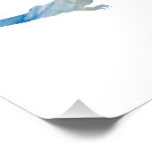 トカゲカラフルの水彩色 フォトプリント            (角)