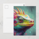 トカゲカラフルゲ ポストカード (正面/裏面)