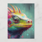 トカゲカラフルゲ ポストカード (正面)