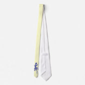 トカゲブルーのガラス ネクタイ (裏面)