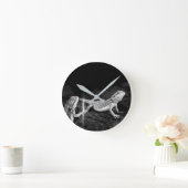 トカゲ二羽 ラウンド壁時計 (ホーム)