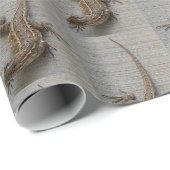 トカゲ写真パターン ラッピングペーパー (ロールコーナー)