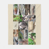 トカゲ写真毛布フルカラー フリースブランケット (正面)