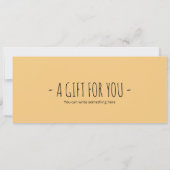 トカゲ愛好家のための編集可能なGeckoギフト証明書 招待状 (裏面)