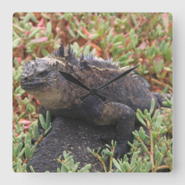 トカゲ時計 スクエア壁時計