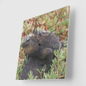 トカゲ時計 スクエア壁時計 (傾斜)