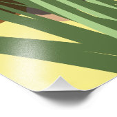 トカゲ海辺の旅行ポスター フォトプリント            (角)