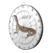 トカゲ漫画イラストレーション ダーツボード (正面右)