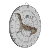 トカゲ漫画イラストレーション ダーツボード (正面左)