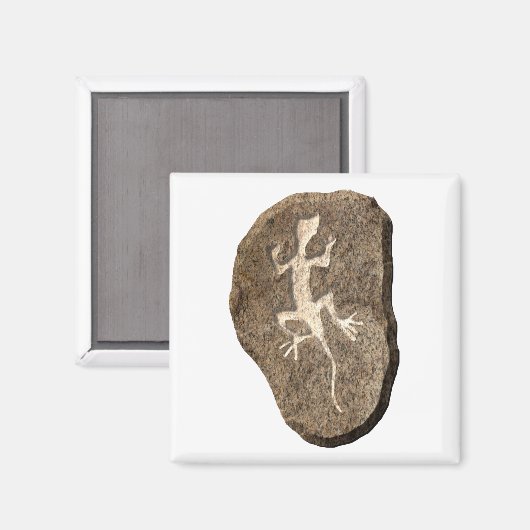 トカゲ石 マグネット (正面/裏面)