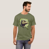 トカゲ脳 Tシャツ (正面フル)