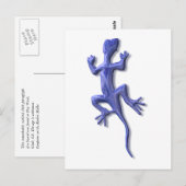 トカゲ青ガラス ポストカード (正面/裏面)