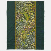 トカゲ顔ト顔ラグ フリースブランケット (正面)