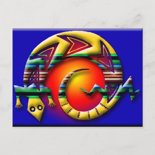 トカゲ3 ポストカード (正面)