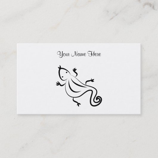 トカゲ、ここのあなたの名前 名刺 (正面)