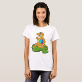 トカゲ イースター イースターエッグ Tシャツ (正面フル)
