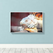 トカゲ キャンバスプリント (インサイチュ (ウッドフロア))