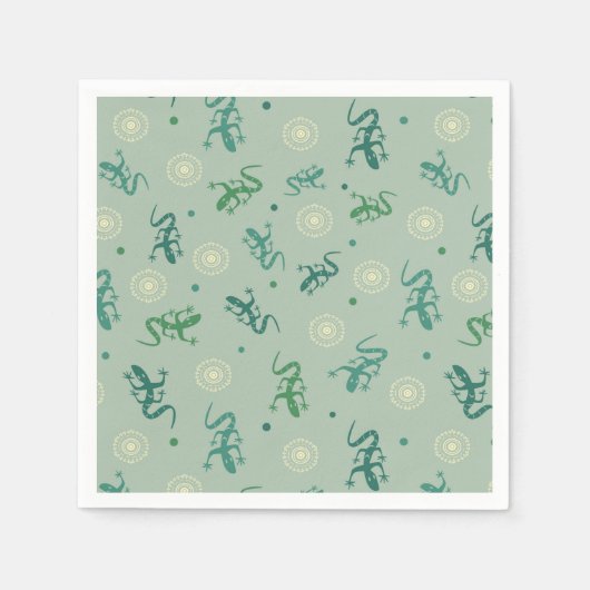 トカゲ スタンダードカクテルナプキン (正面)