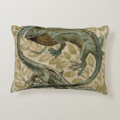 トカゲ、タイルのためのデザイン(w/c紙で) アクセントクッション (裏面)