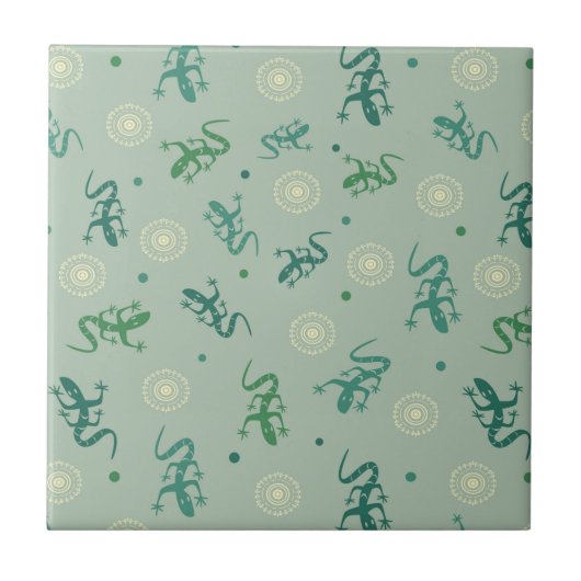 トカゲ タイル (正面)