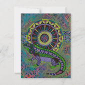 トカゲ ノートカード (正面)