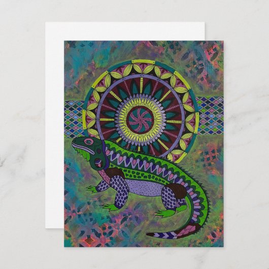 トカゲ ノートカード (正面/裏面)