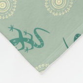 トカゲ フリースブランケット (角)