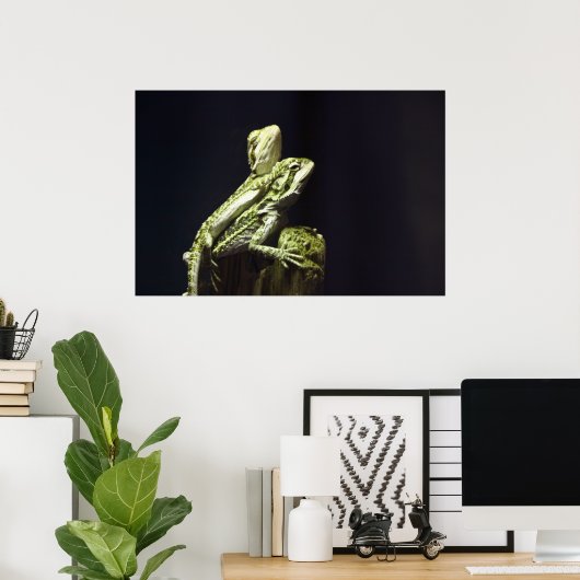 トカゲ ポスター (ホームオフィス)