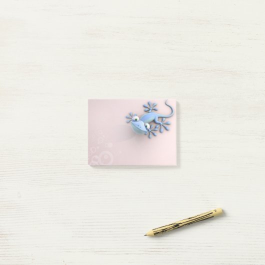 トカゲ ポストイット (デスク上)