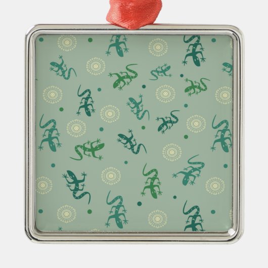 トカゲ メタルオーナメント (正面)