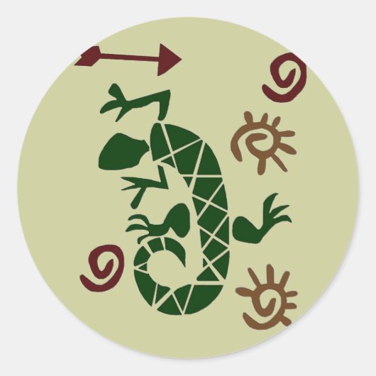 トカゲ ラウンドシール (正面)