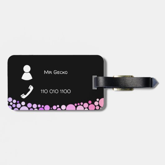 トカゲ ラゲッジタグ (裏面横)