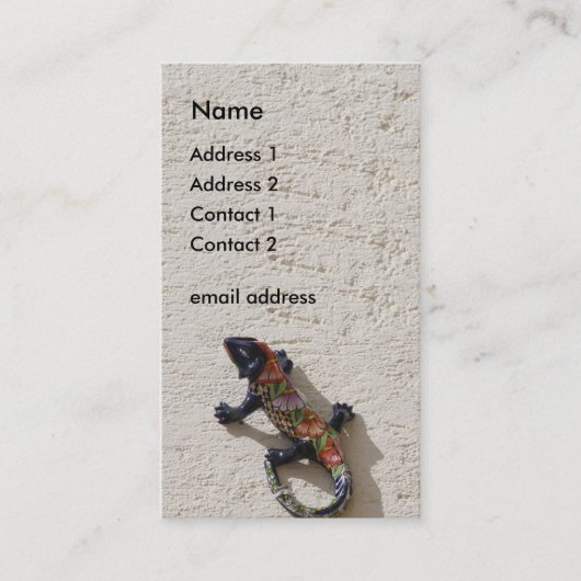 トカゲ 名刺 (正面)