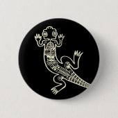 トカゲ 缶バッジ (正面)