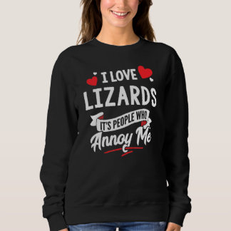 トカゲ – I Love Lizards スウェットシャツ