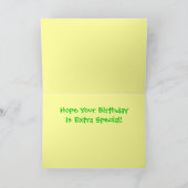 トカラフルイトレイン児童ハッピーバースデー カード (内部)