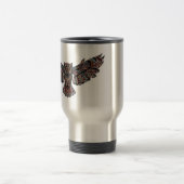 トカラフルライバ飛んでいるルフクロウ トラベルマグ (中央)