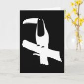 トカン鳥 かわいい エキゾチックな動物 鳥 友達 ギフト カード (黄色い花)