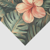 トカン トロピカル ピンクの花 絵 デコパージュ 薄葉紙 (詳細)