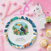 トカン トロピカル レインフォレスト サマー ブライダル シャワー ペーパープレート (パーティー)