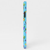 トカン フラミンゴ アララ シームレス 鳥 パターン iPhoneケース (右側)