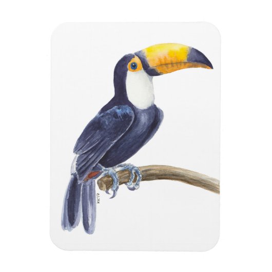 トカン、熱帯鳥 マグネット (縦)