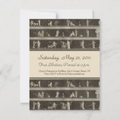 トガエレガントパーティー美しクラシカルいモチーフ 招待状 (裏面)